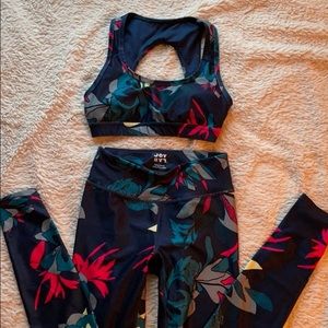 Leggings and bra set